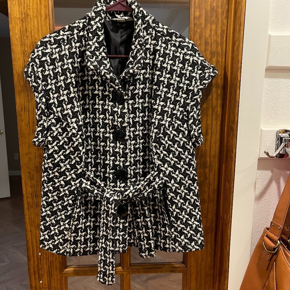 Cj Banks black and white sweater shirt, Size X